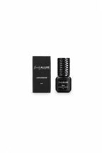 Beauty Allure lash adhesive set featuring a black rectangular box and a matching black cap with a textured grip, displayed on a clean white background.