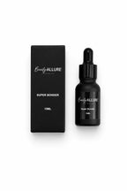 Beauty Allure Super Bonder 15ml bottle and its black packaging box, displayed side-by-side on a clean white background.