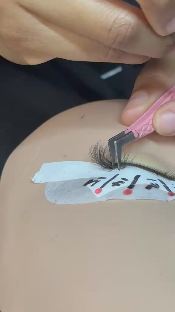 lash application for Beauty allure 2 day 1:1 lash course
